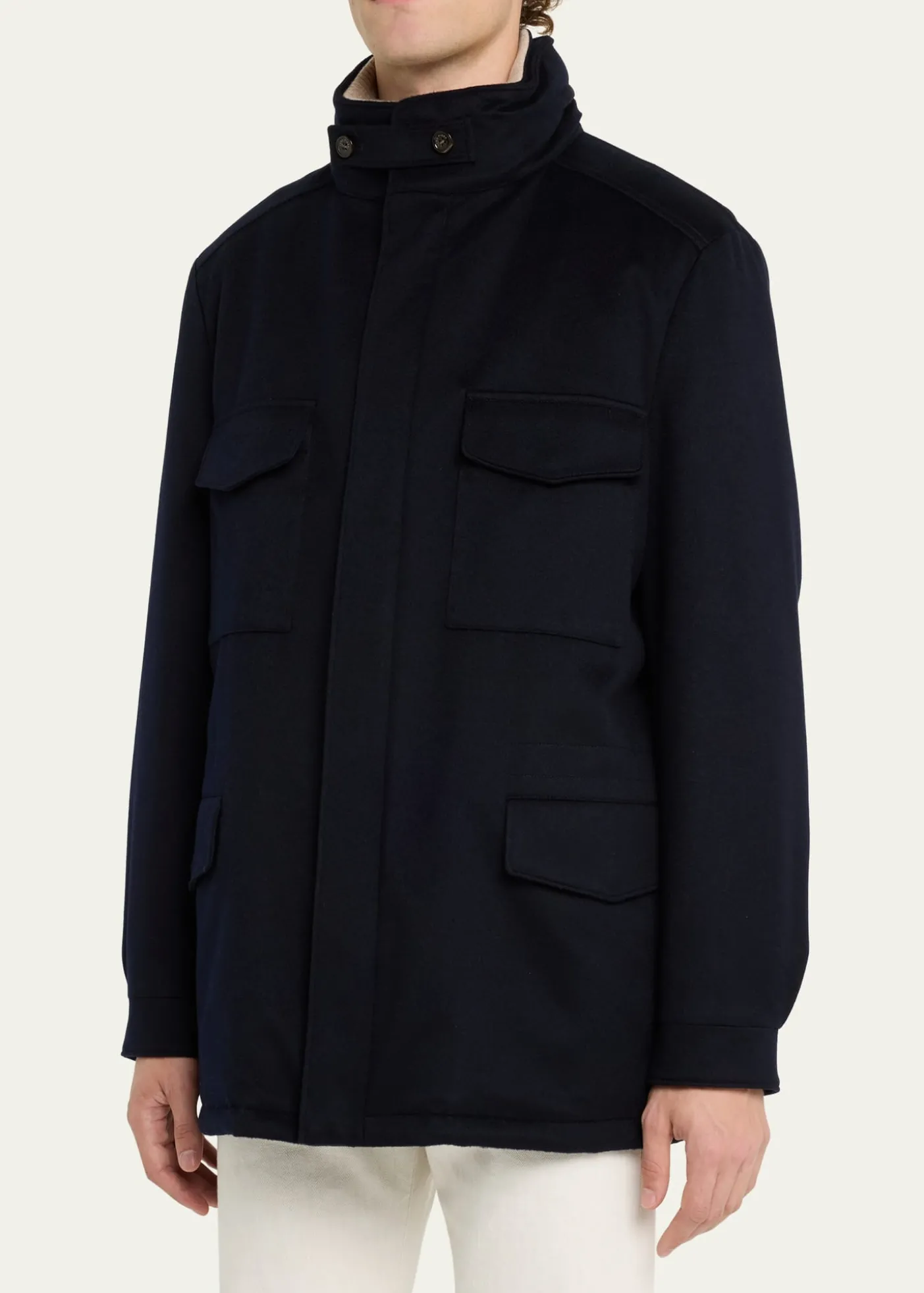 Loro PianaMen's Cashmere Storm System Traveller Jacket