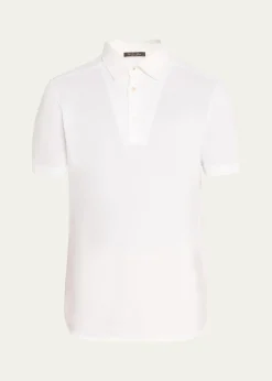 Loro PianaMen's Cotton Pique Polo Shirt