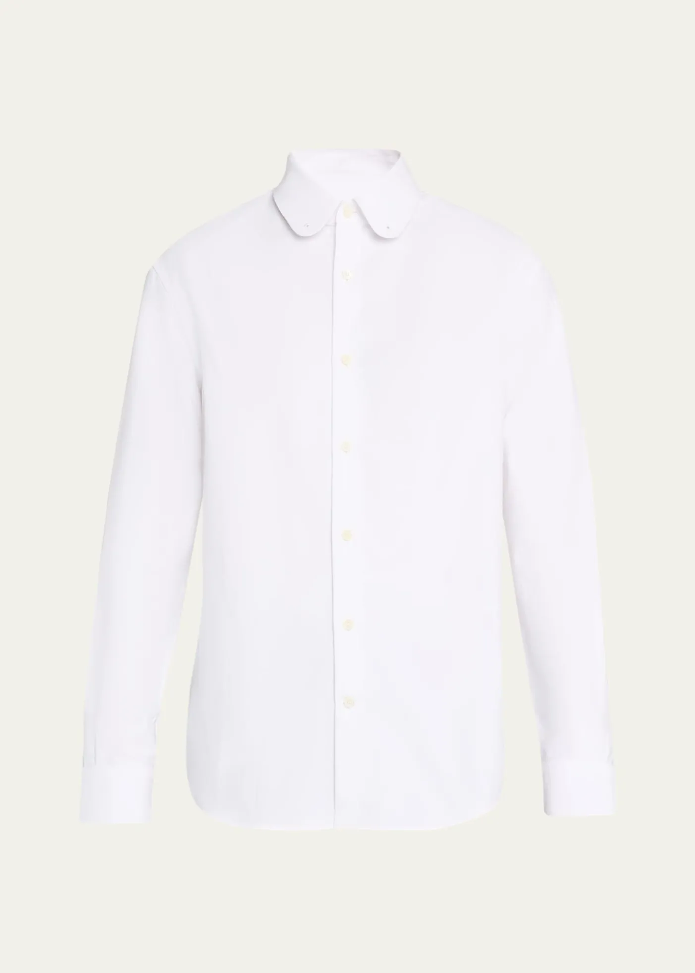 Loro PianaMen's Elia Cotton Round-Collar Sport Shirt