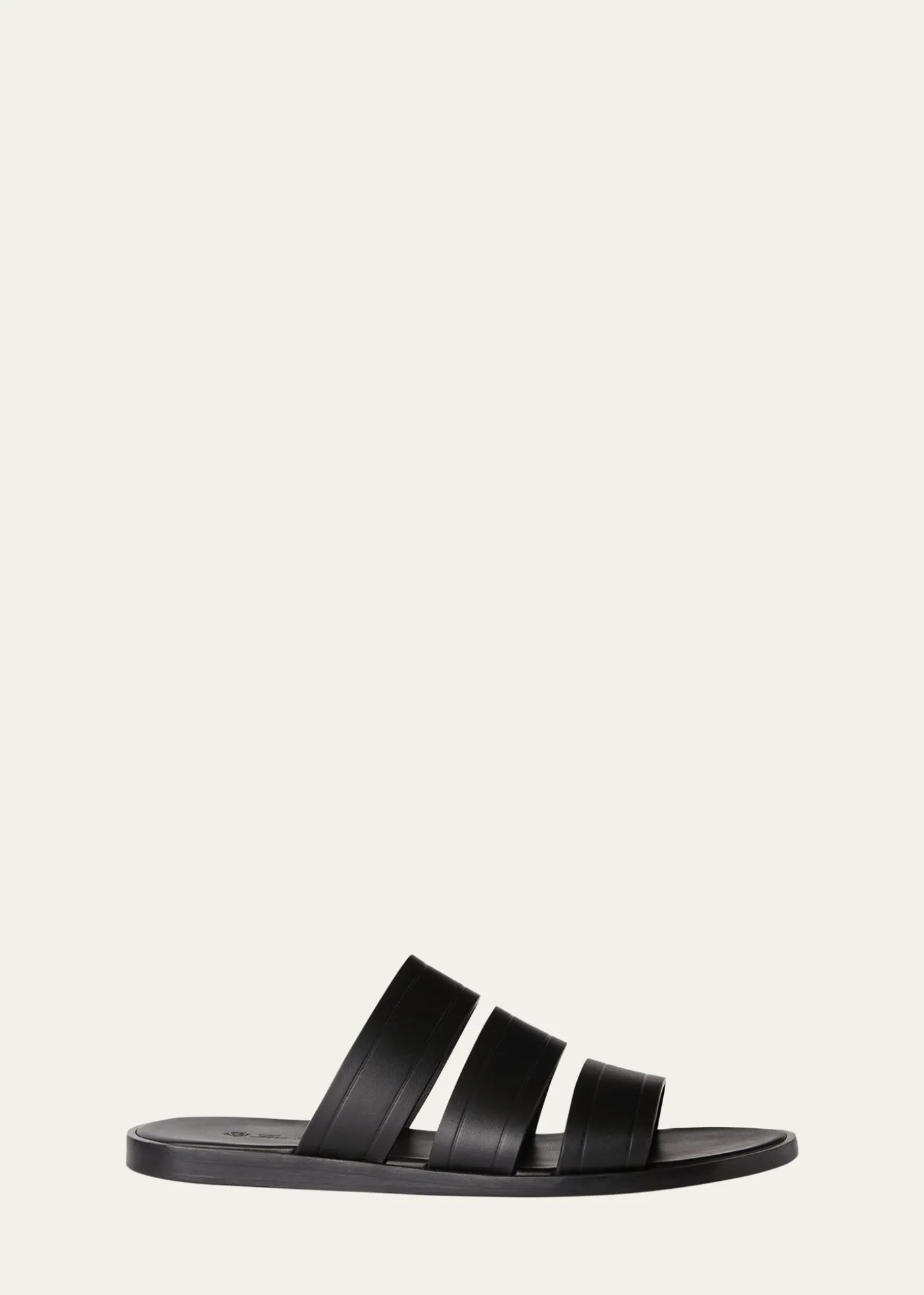 Loro PianaMen's Naha Seawalk Leather Slide Sandals