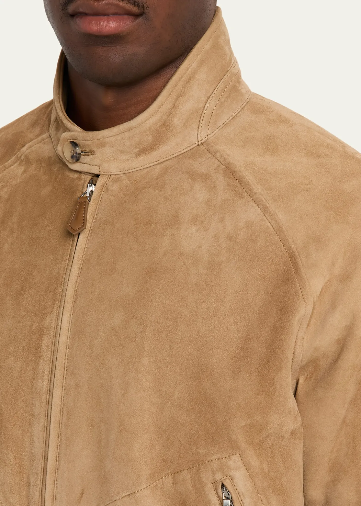 Loro PianaMen's Novak Suede Bomber Jacket