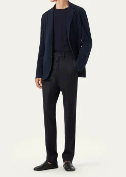 Loro PianaMen's Pique Single-Breasted Sweater Jacket