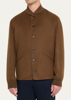 Loro PianaMen's Rik Water-Repellent Cashmere Blouson