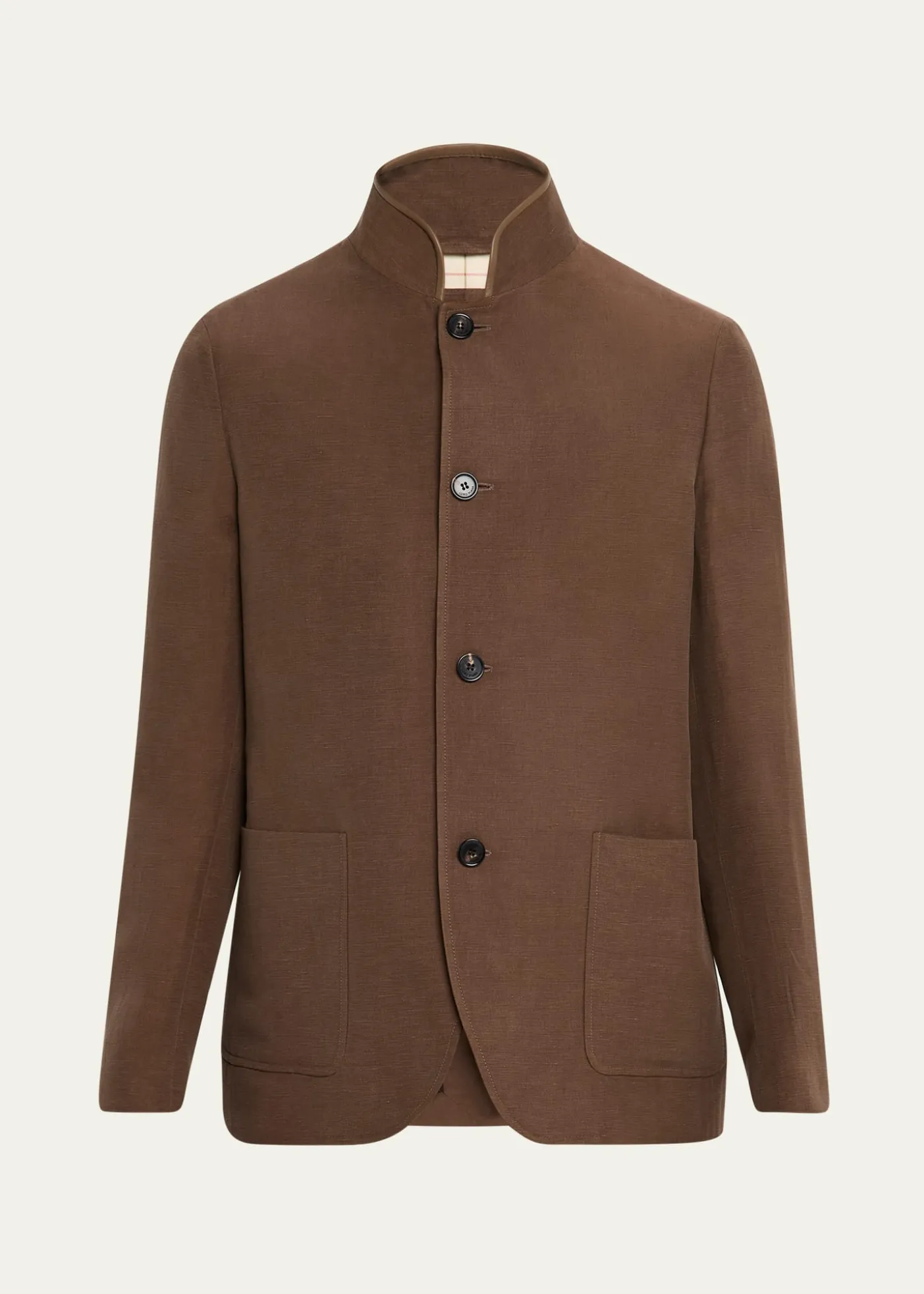 Loro PianaMen's Spagna Linen and Silk Single-Breasted Jacket