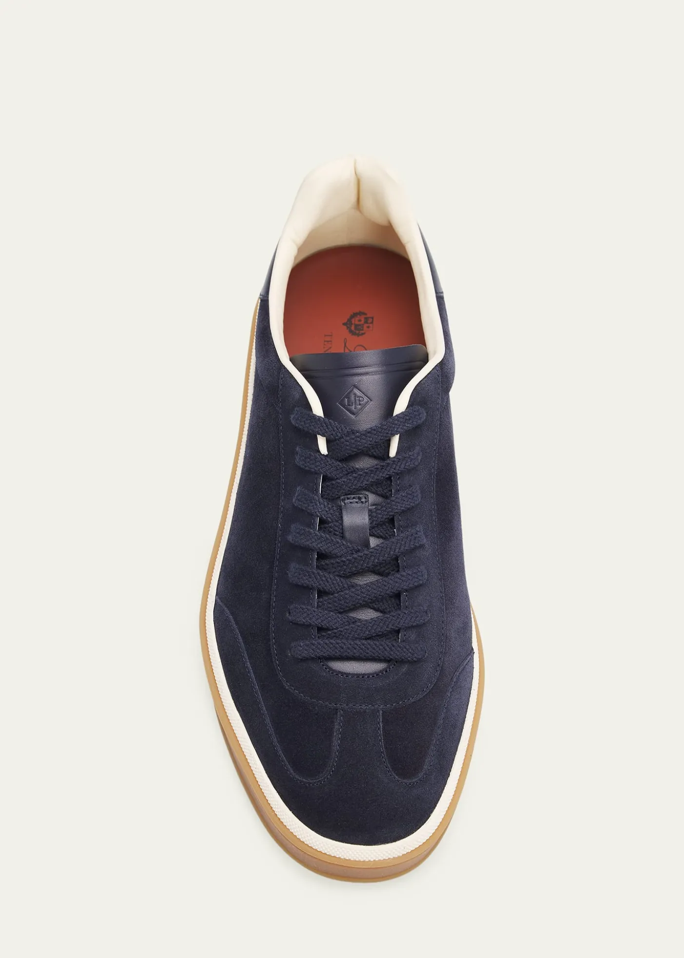 Loro PianaMen's Tennis Walk Suede T-Toe Low-Top Sneakers