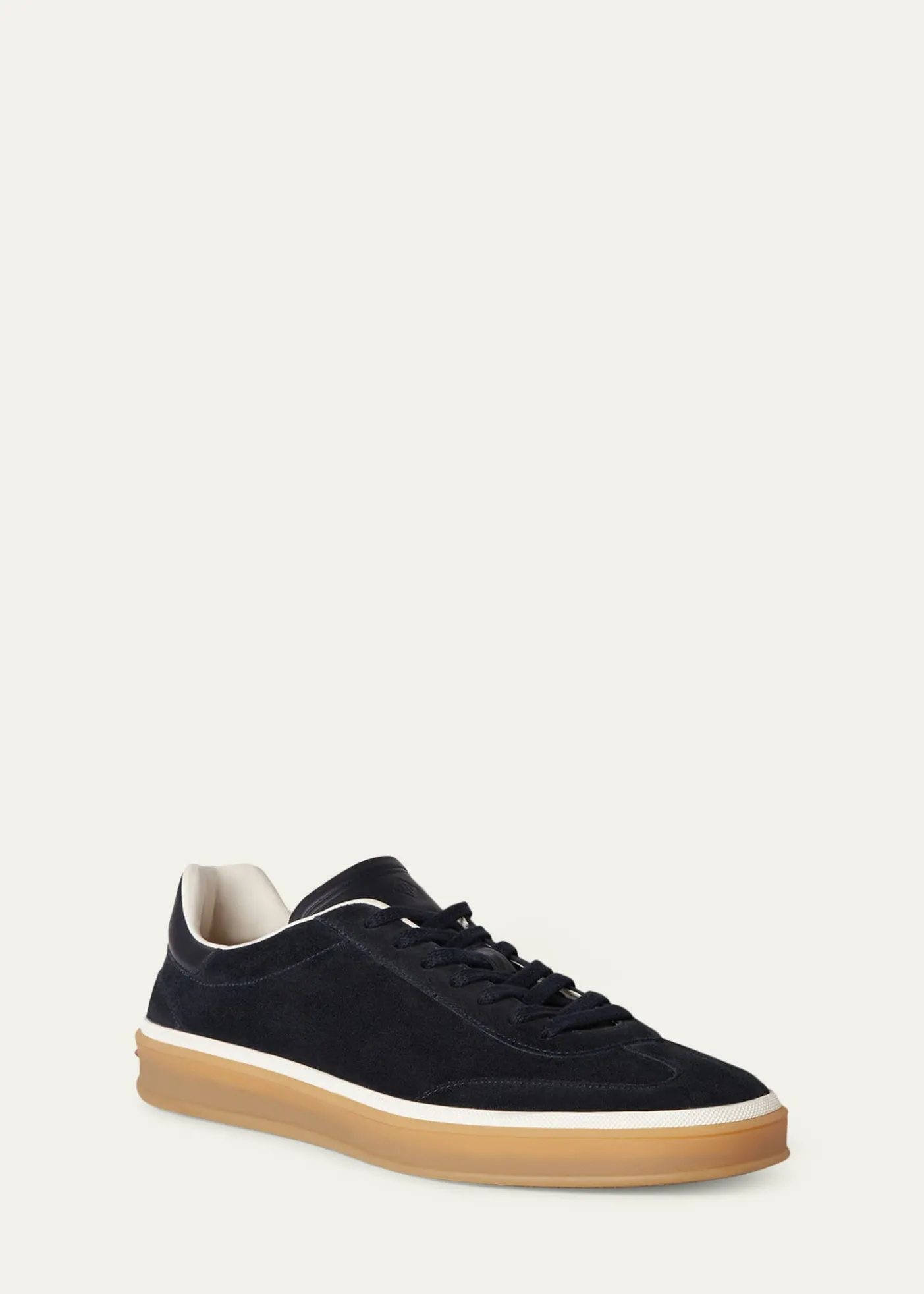 Loro PianaMen's Tennis Walk Suede T-Toe Low-Top Sneakers