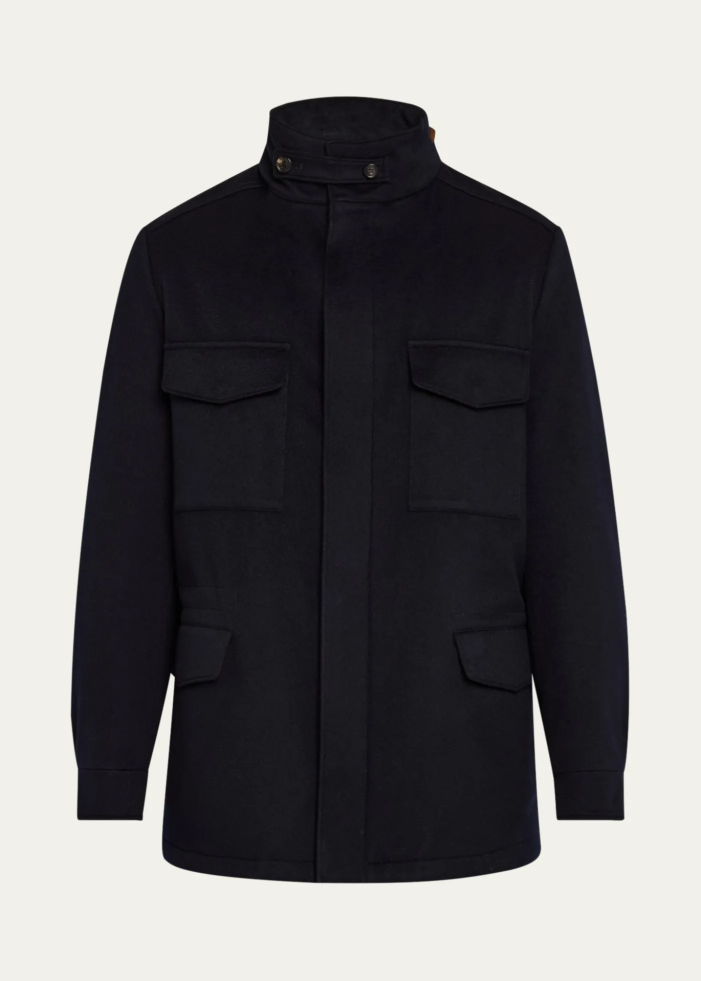 Loro PianaMen's Traveller Cashmere Full-Zip Field Jacket