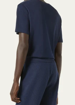 Loro PianaMen's Tremezzo Sea Island Cotton Crewneck T-Shirt