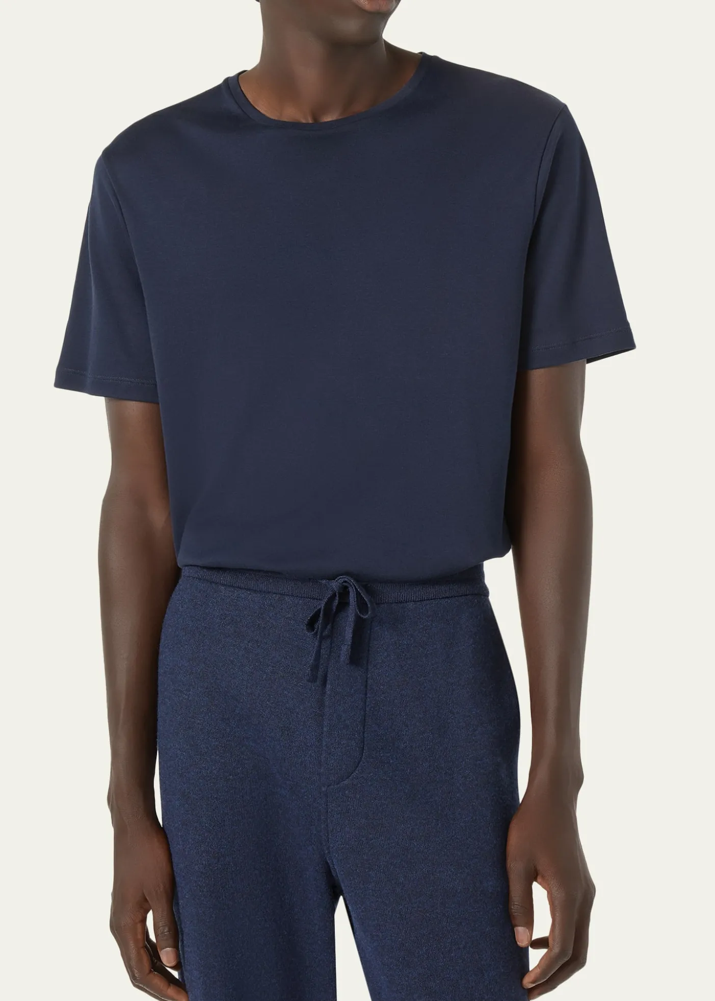 Loro PianaMen's Tremezzo Sea Island Cotton Crewneck T-Shirt