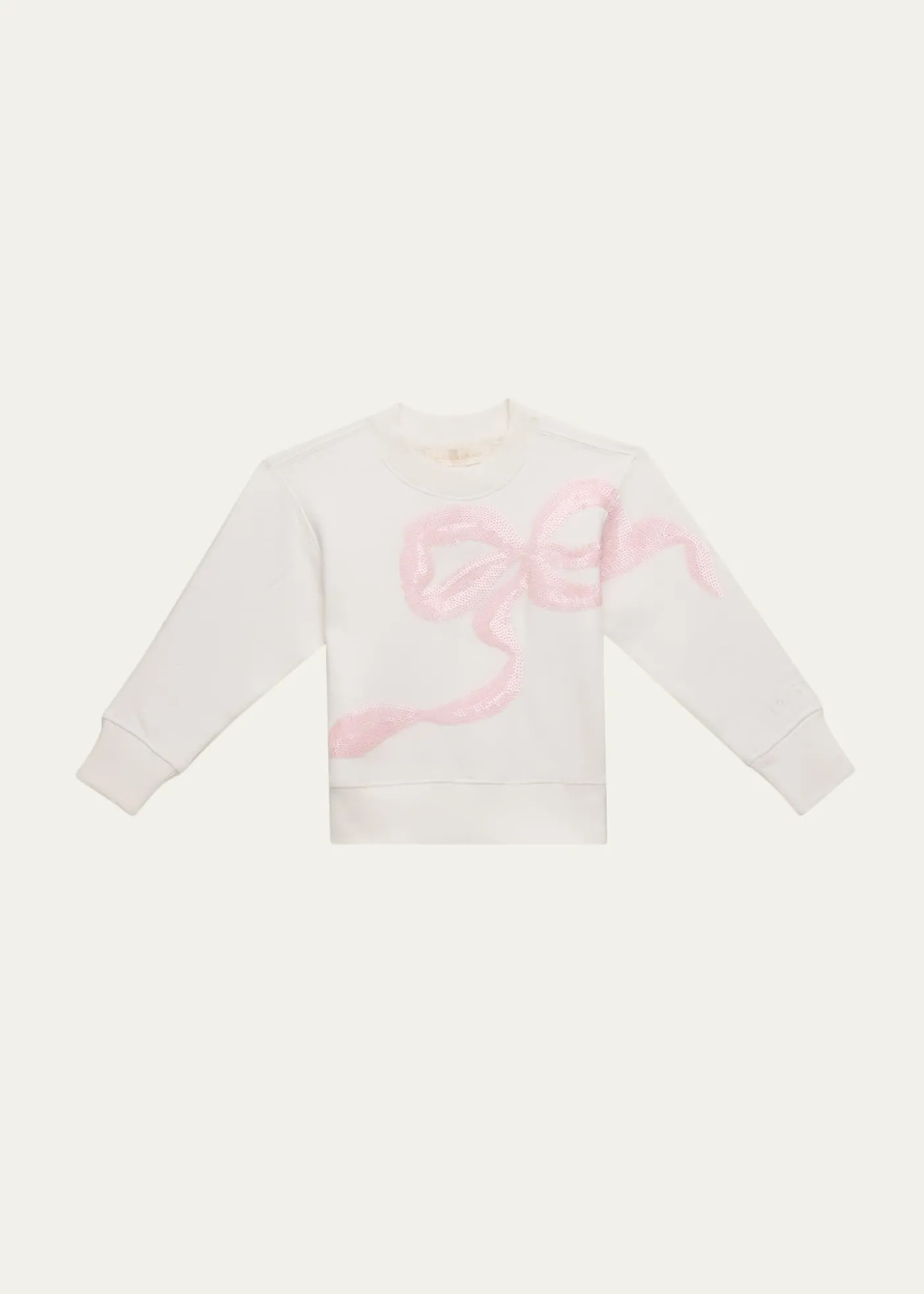 LoveShackFancyGirl's Serafina Sequin Bow Sweatshirt, Size 2-6