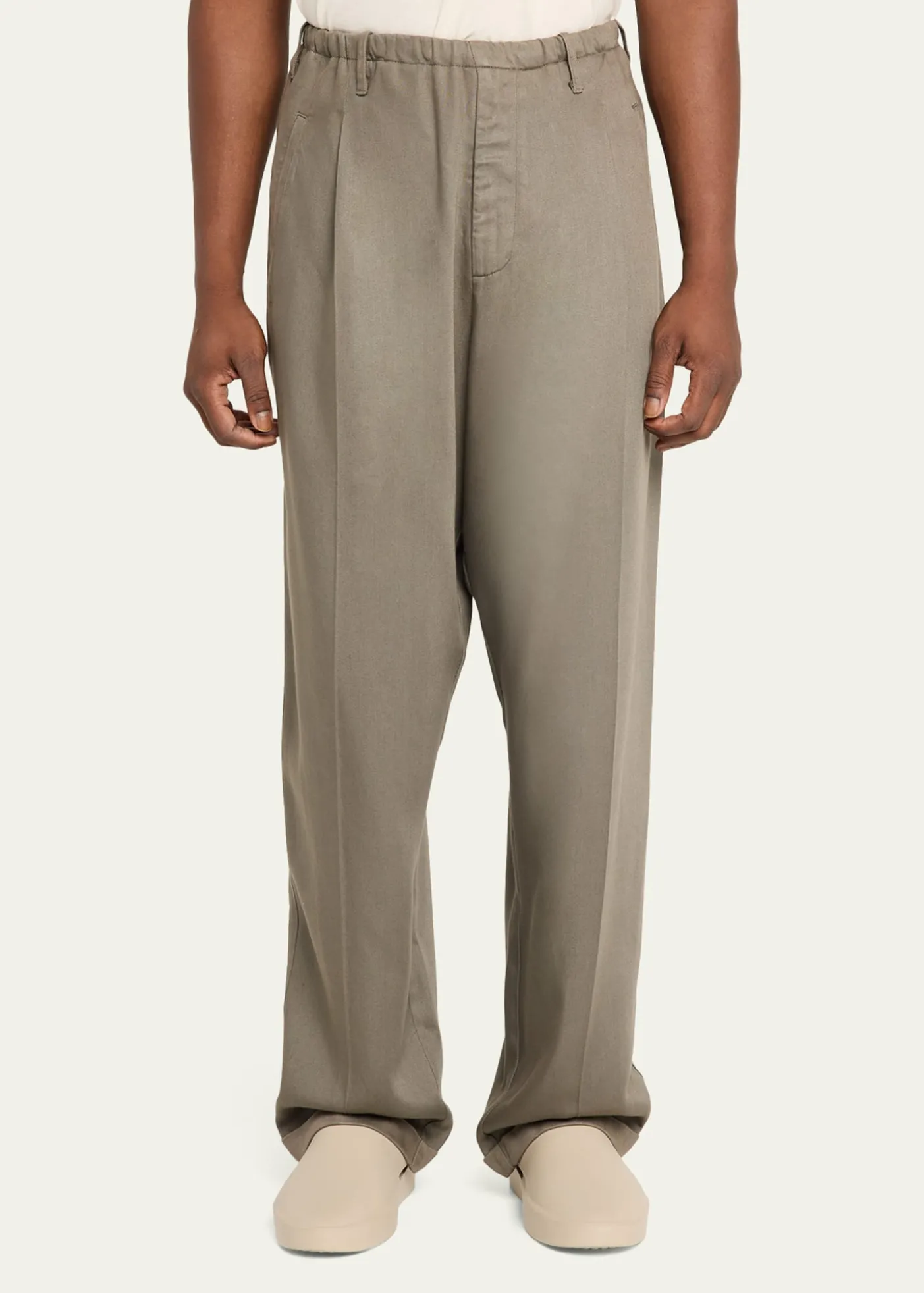 MaglianoMen's Lyocell Peoples Pleated Wide-Leg Pants