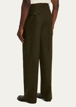 MaglianoMen's Signature Wool Double-Pleat Pants