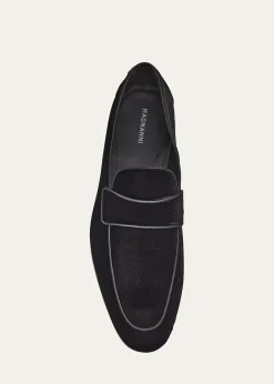 MagnanniMen's Jasper II Velvet Keeper Loafers