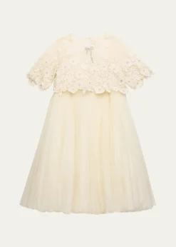 Maison AvaAnne Embellished Floral Dress, Size 12-14