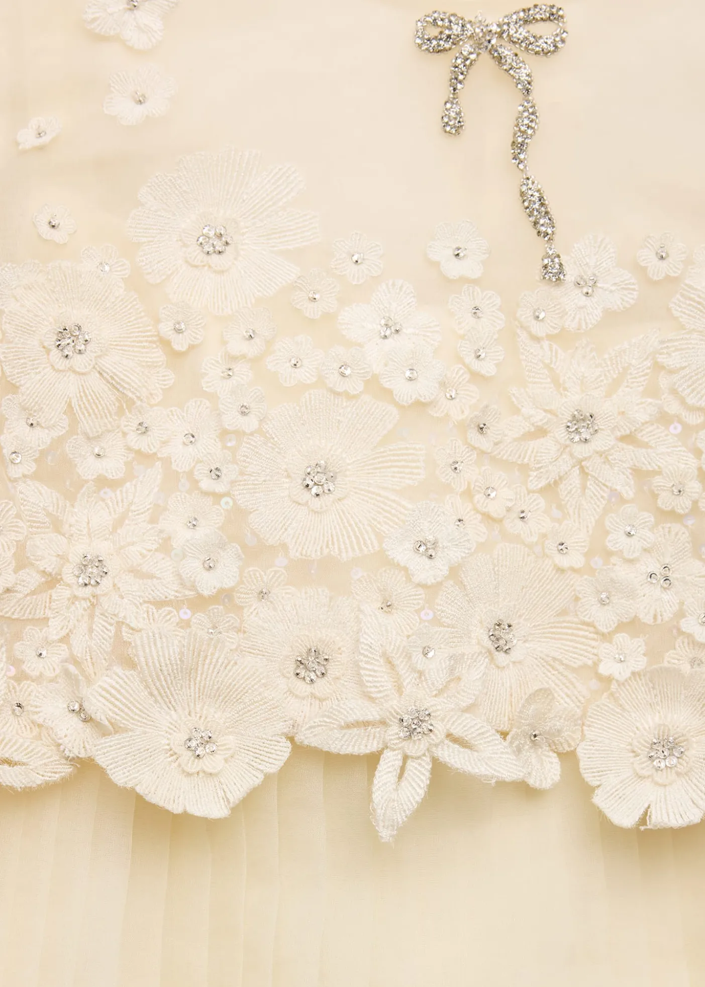 Maison AvaAnne Embellished Floral Dress, Size 12-14