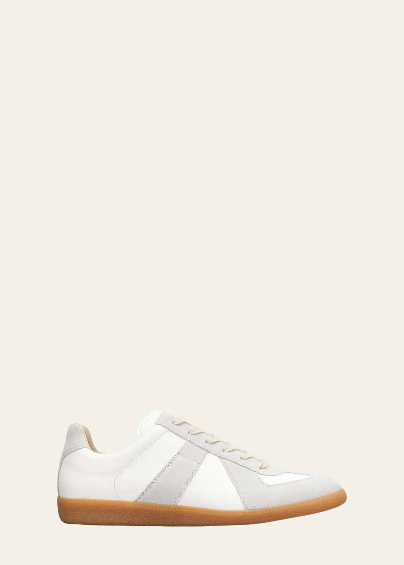 Maison MargielaMen's Replica Leather Low-Top Sneakers