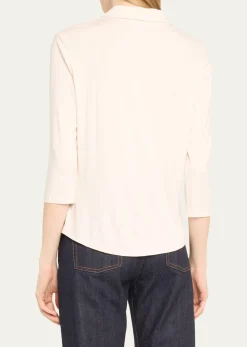 Majestic FilaturesSoft Touch Semi-Relaxed Button-Front Shirt