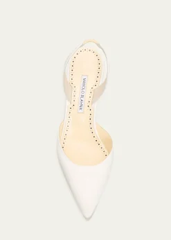 Manolo BlahnikCarolyne Kitten-Heel Halter Pumps