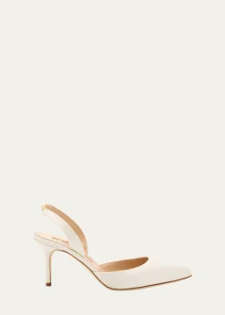 Manolo Blahnik70mm Carolyne Satin Slingback Pumps