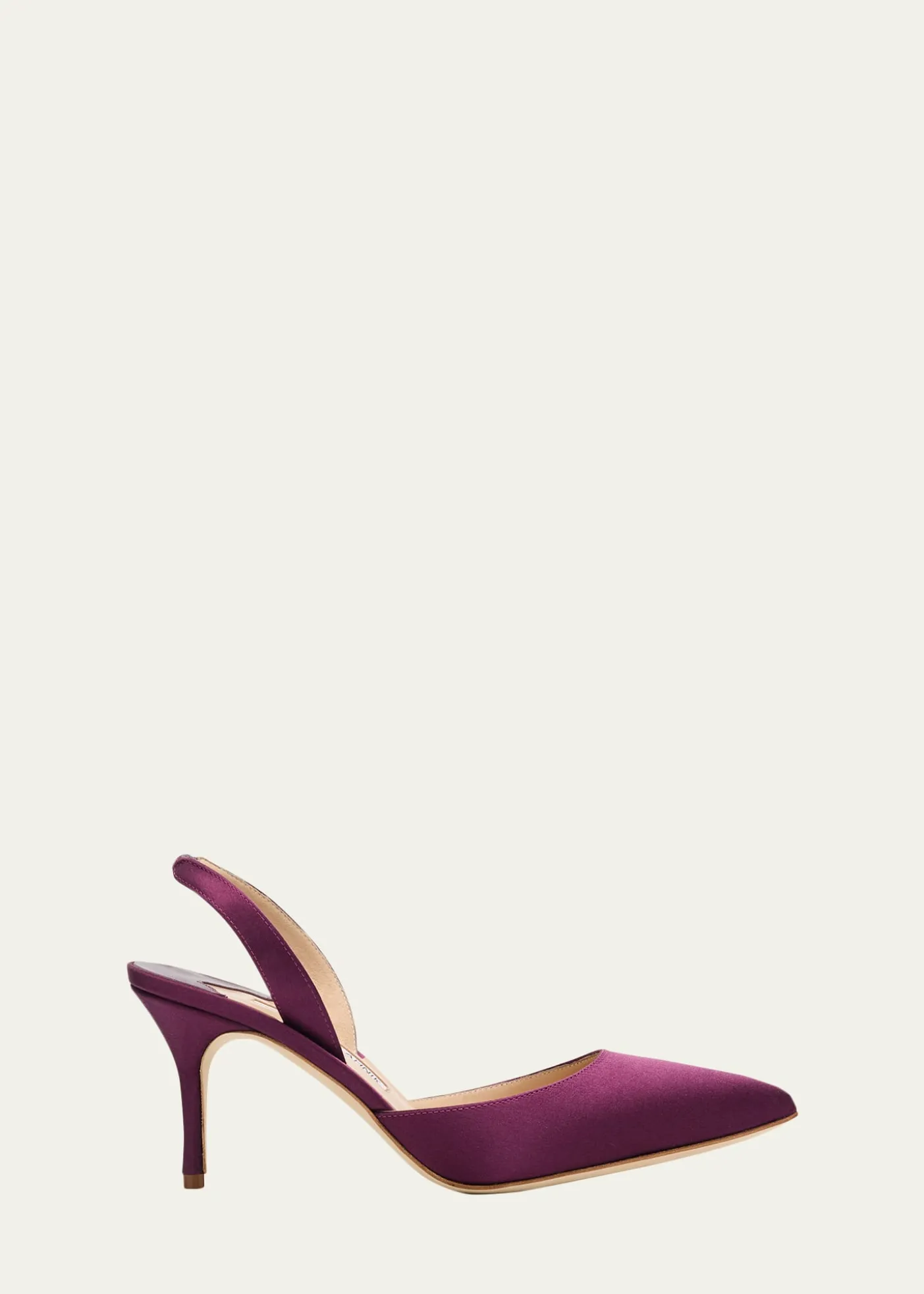 Manolo Blahnik70mm Carolyne Satin Slingback Pumps