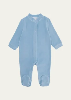 Marie ChantalGirl's Velour Golden Angel Wing Footie Pajamas, Size Newborn-18M