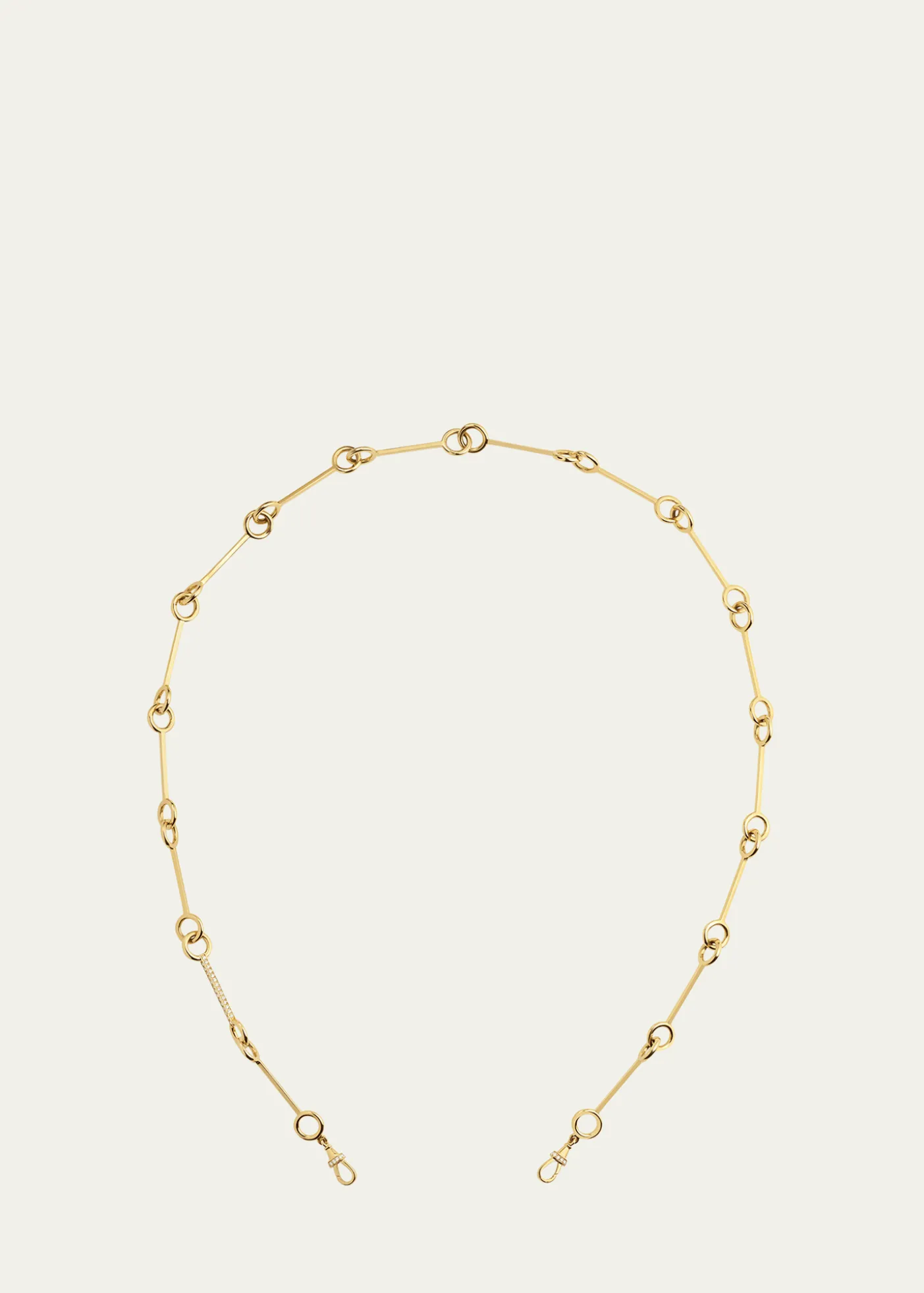 Marie Lichtenberg18k Yellow Gold Diamond Stick Chain Necklace