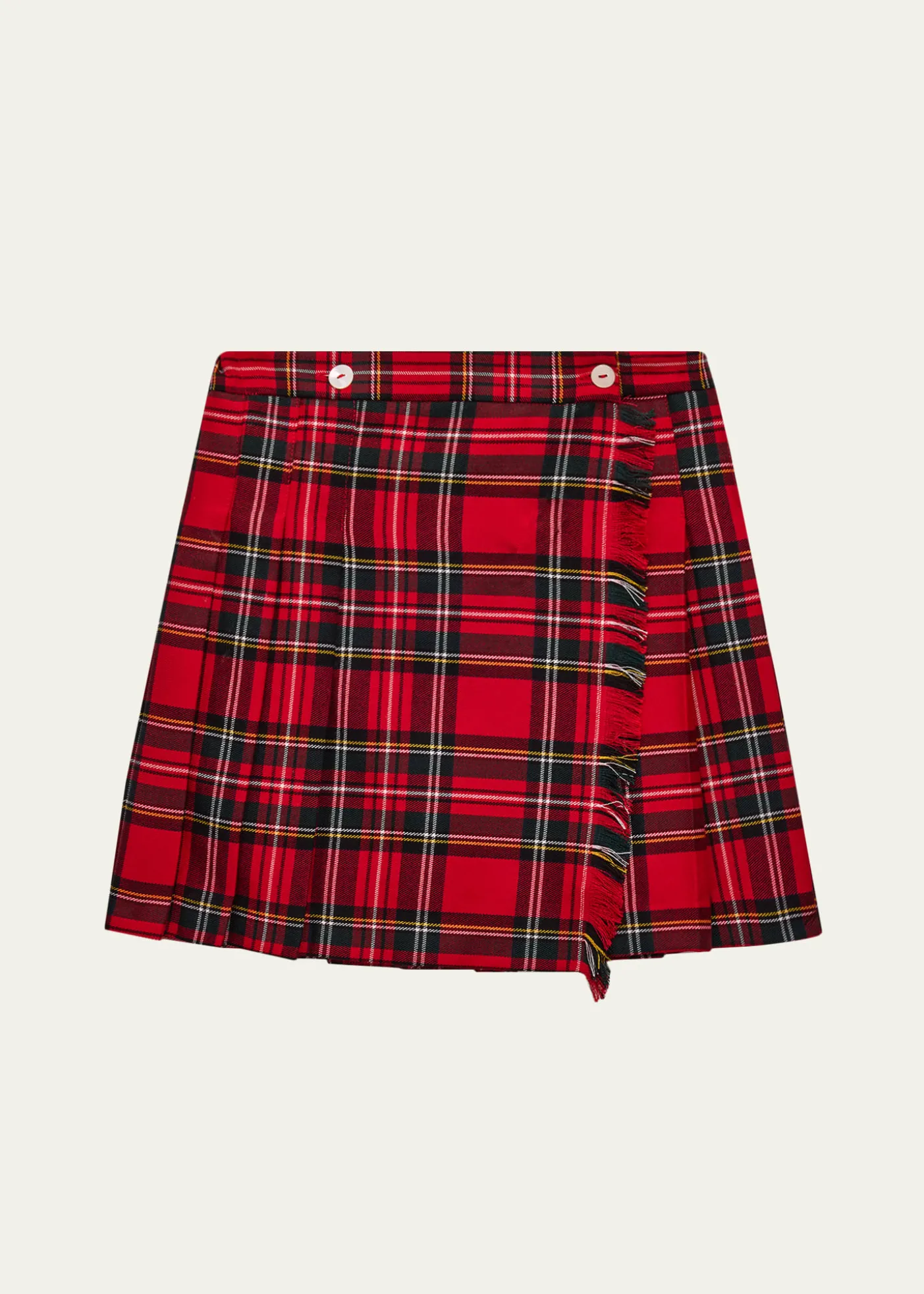 Mariella FerrariGirl's Cotton Plaid Kilt Mini Skirt, Size 4-12