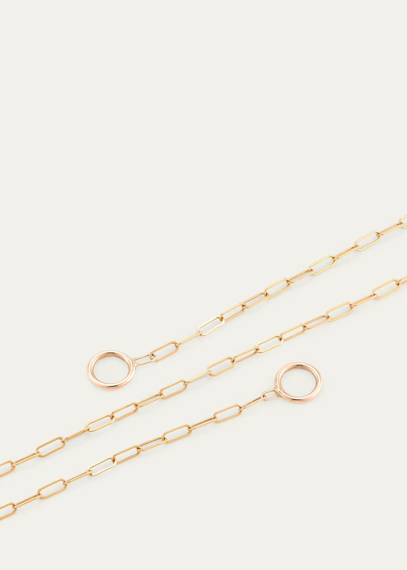 Marla Aaron14K Rose Gold Square Link Chain, 14"L