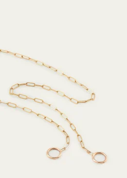 Marla Aaron14K Rose Gold Square Link Chain, 14