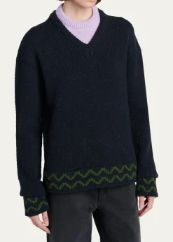 MarniLayered Wool Sweater