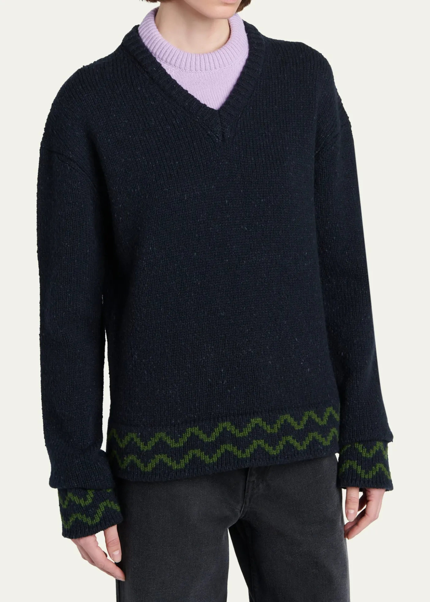 MarniLayered Wool Sweater