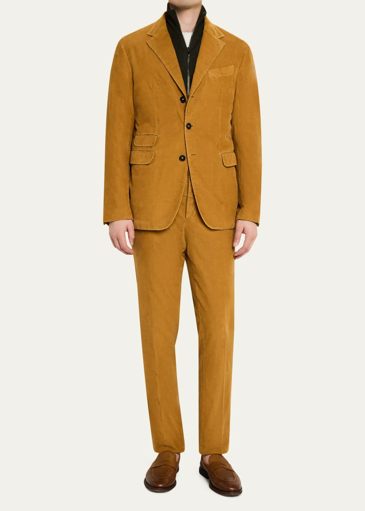Massimo AlbaMen's Sloop Two-Piece Baby Corduroy Suit