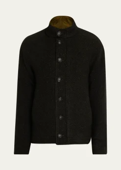 Massimo AlbaMen's Marcos Herringbone Virgin Wool Jacket
