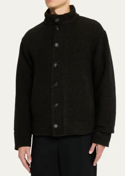 Massimo AlbaMen's Marcos Herringbone Virgin Wool Jacket