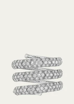 Mattia Cielo18K White Gold Diamond Wrap Ring