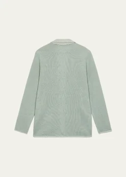 Maurizio BaldassariMen's Vanise Rib Knit Blazer Jacket