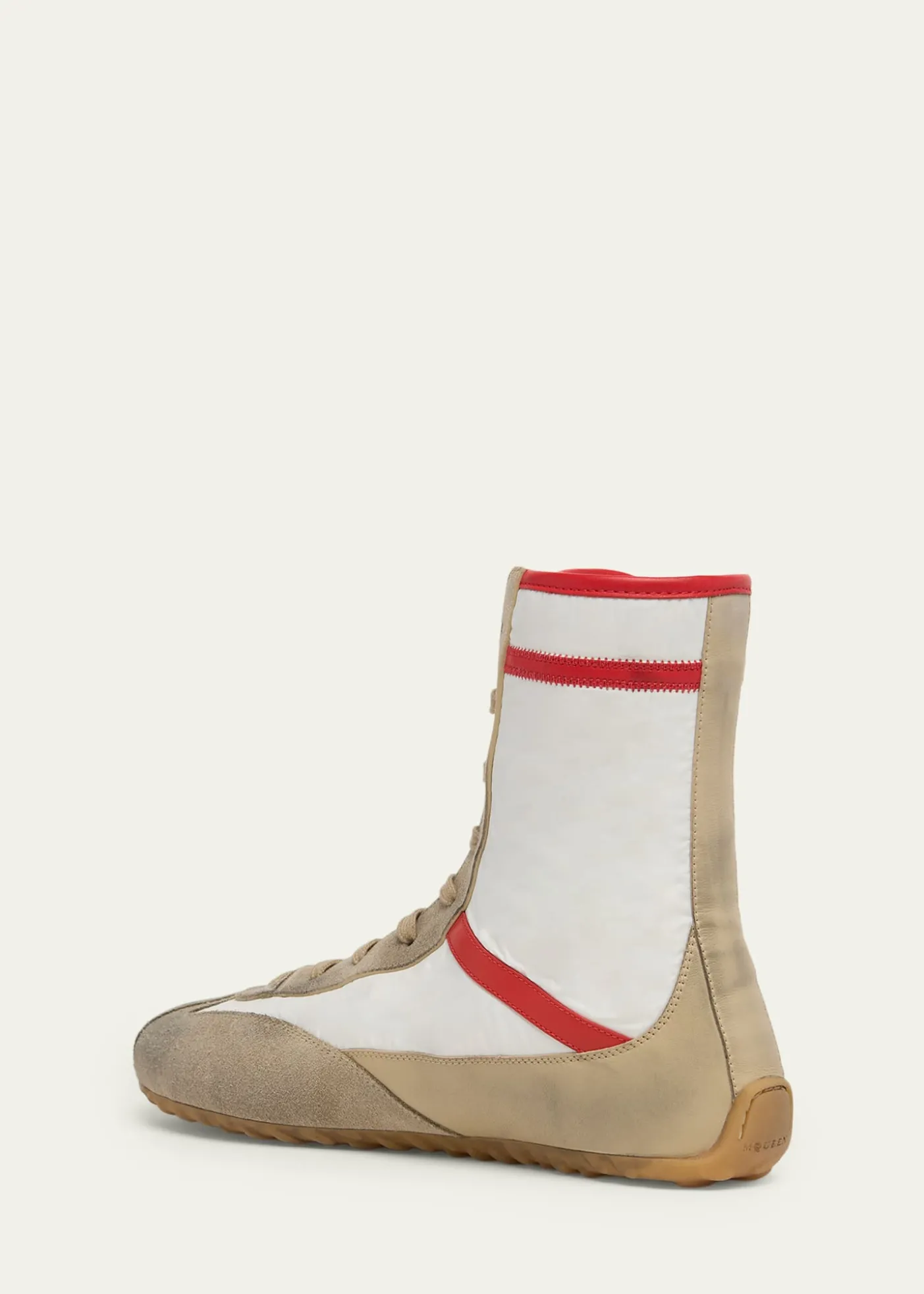 McQueenMen's Boxe Mixed Media High-Top Sneakers