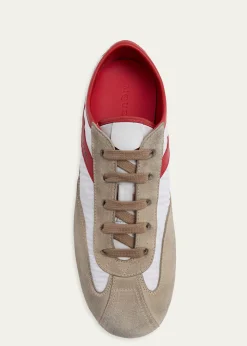 McQueenMen's Boxe Suede, Nylon, & Leather Low-Top Sneakers