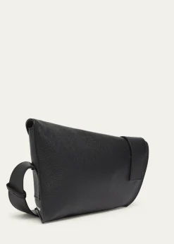 McQueenMen's Leather T-Bar Sling Bag