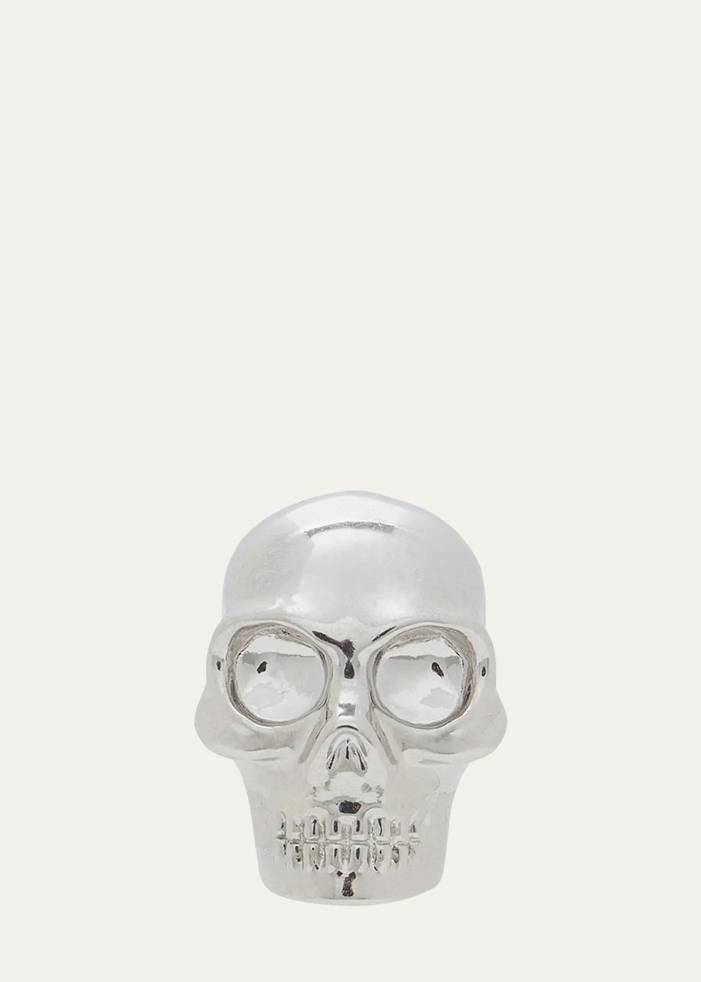 McQueenMen's Skull Stud Earring, Single