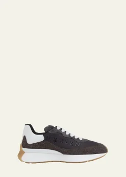 McQueenMen's Sprint Suede & Leather Runner Sneakers