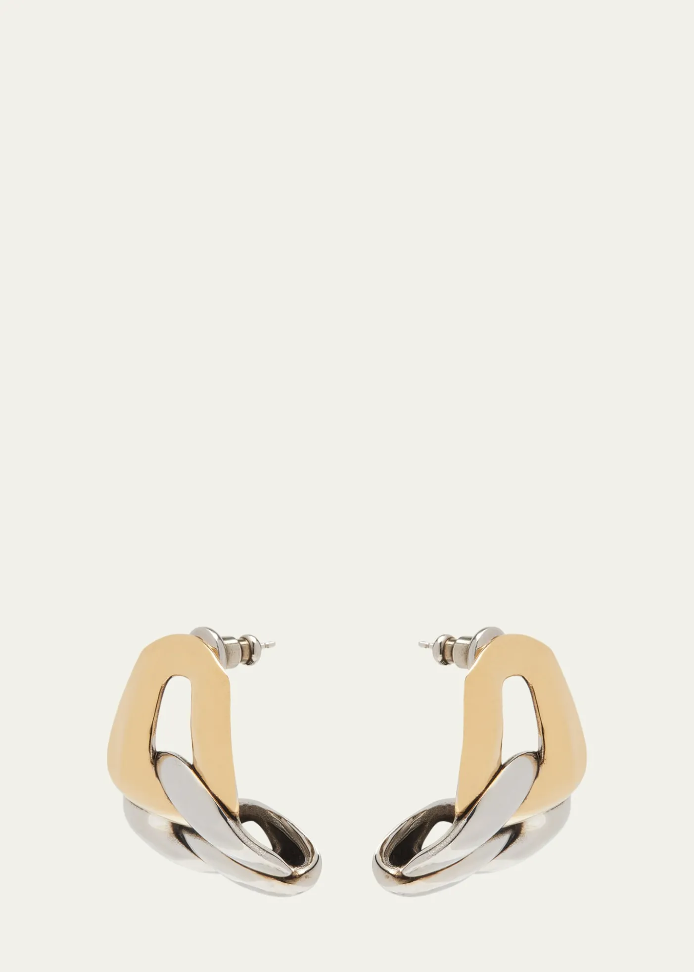 McQueenTwo-Tone Chain Earrings