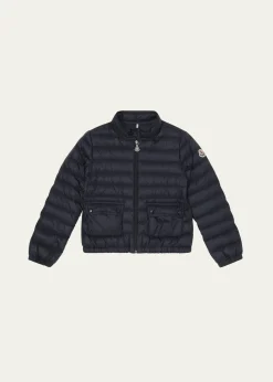 Moncler Girl's Lans Quilted Down Jacket, Size 4-6