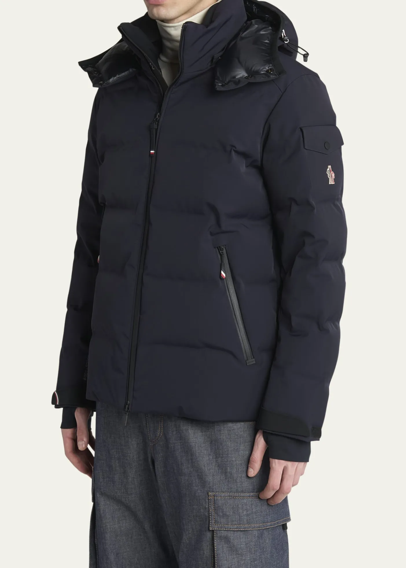Moncler GrenobleMen's Stretch Nylon Montgetech Puffer Jacket