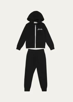 MonclerBoy's Logo Sweatshirt and Joggers Set, Size 4-6