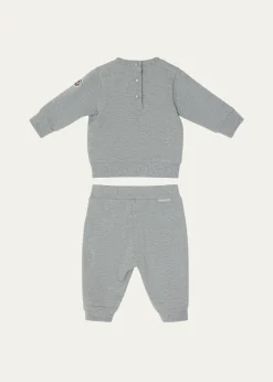 MonclerBoy's Teddy Bear Logo Sweatshirt & Sweatpants, Size 6M-3