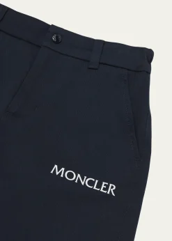 Moncler Boy's Contrast Logo-Print Shorts, Size 8-12