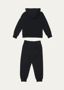 MonclerBoy's Embroidered M Hoodie & Joggers, Size 8-10