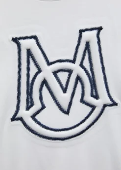 MonclerBoy's Embroidered Monogram T-Shirt, Size 4-14