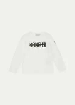 MonclerBoy's Logo Graphic-Print Long-Sleeve T-Shirt, Size 12-14
